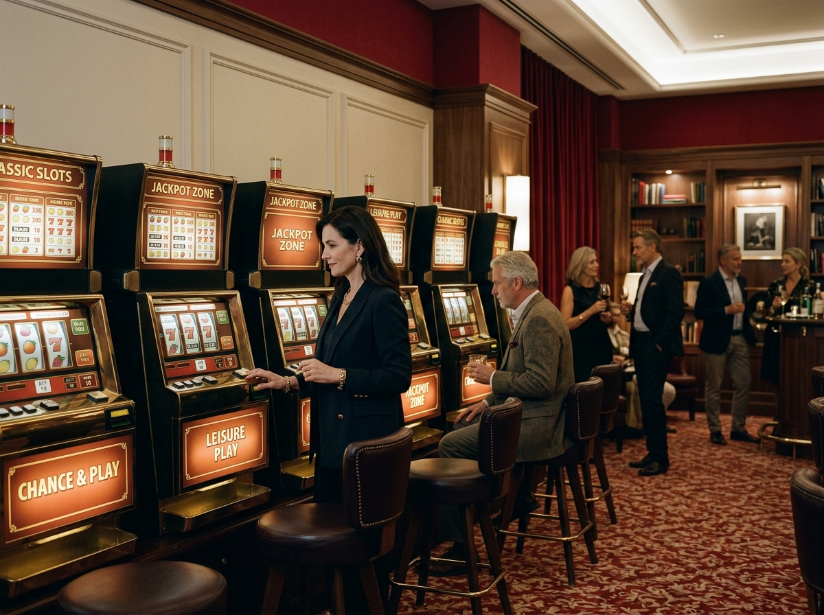 Generieke entertainmentautomaten in een speelhal